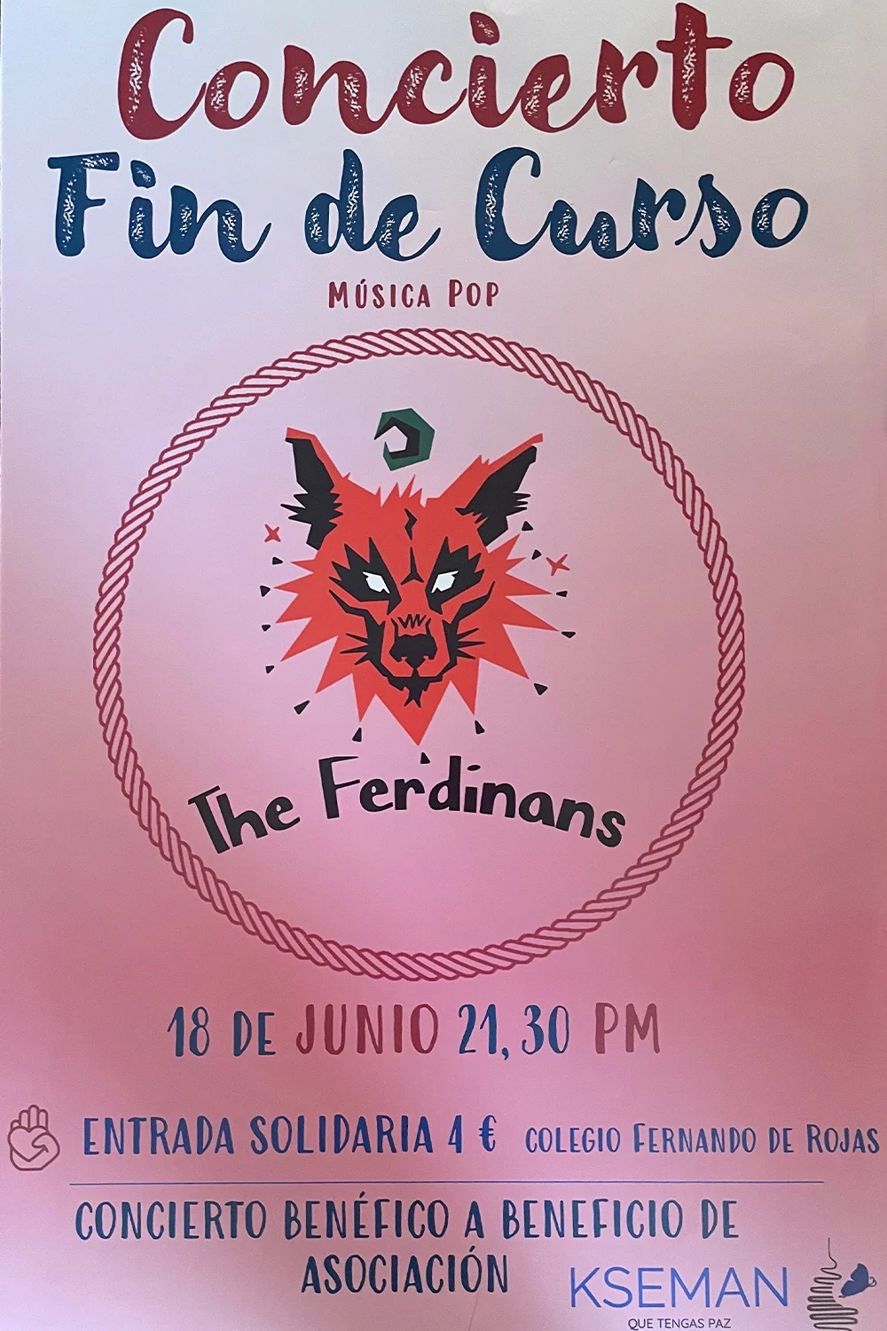 Concierto Benéfico de The Ferdinans el Próximo 18 de Junio