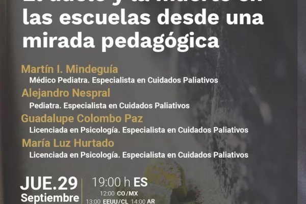 Conferencia Online: El duelo y la muerte en las escuelas desde una mirada pedagógica