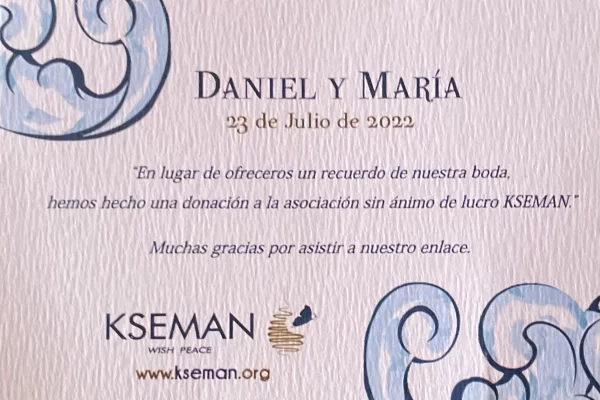Daniel y María: un recuerdo muy especial para los invitados a su boda