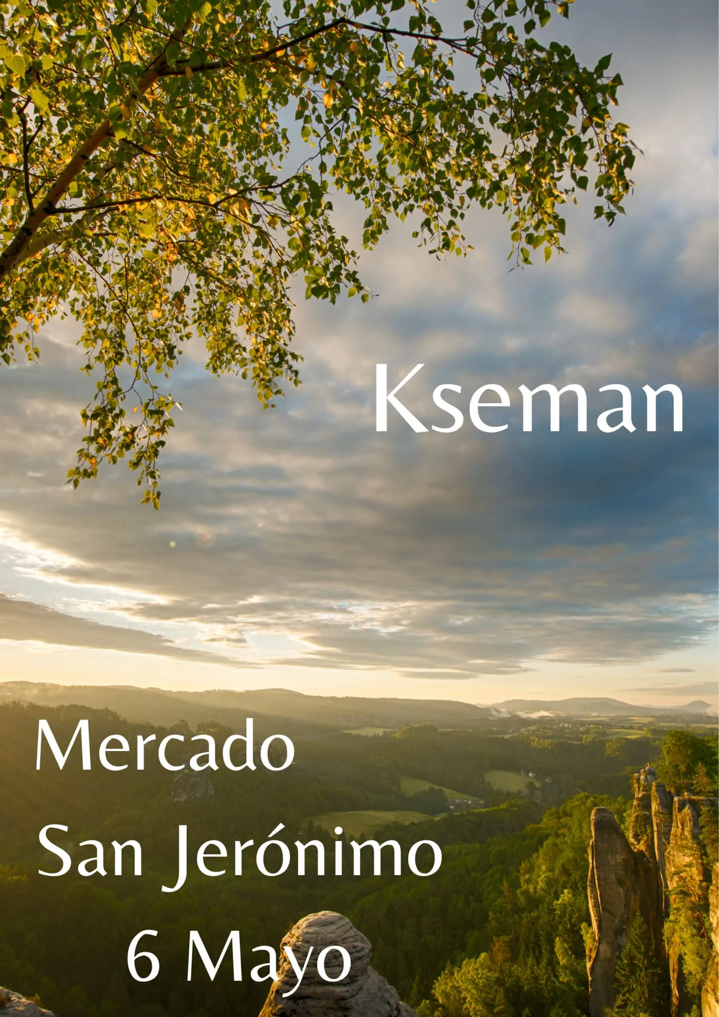Kseman en el Mercado San Jerónimo el 6 de Mayo
