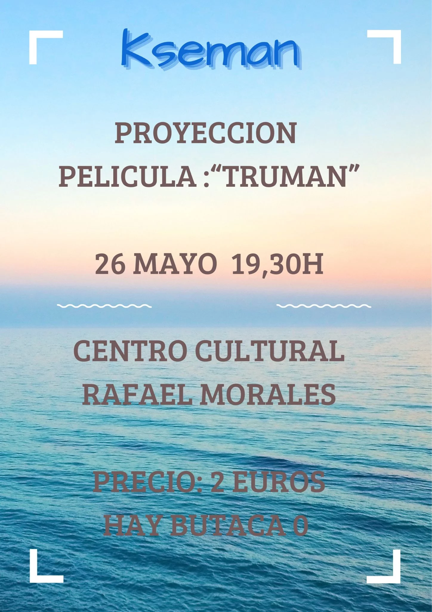 Proyección Película «Truman»
